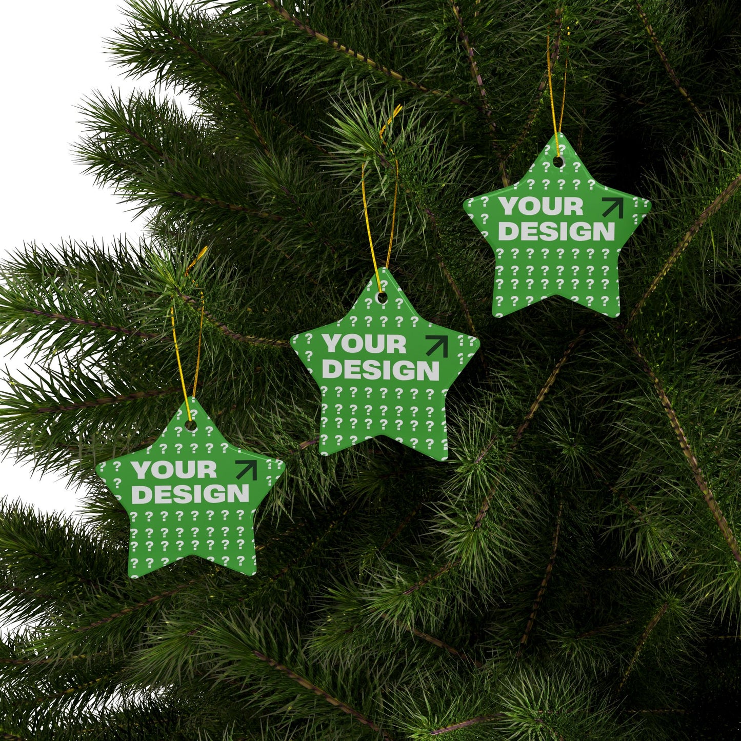 Personalized Ceramic Ornaments - Customizable Two-Sided Decor, Holiday Gifts, Family Keepsakes, Unique Christmas Decor, Custom Ornaments