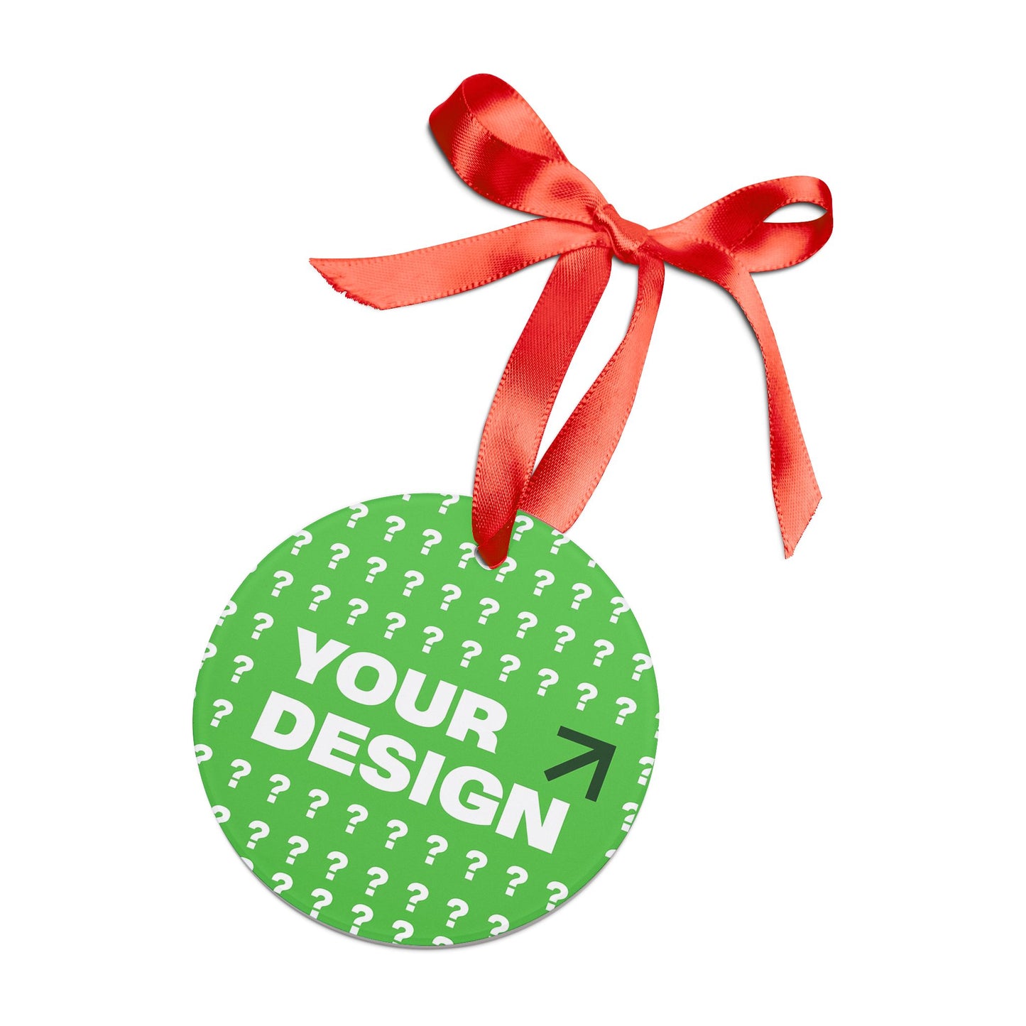 Personalized Acrylic Ornament with Ribbon, Custom Holiday Decoration, Gift for Christmas, Unique Baby Shower Keepsake, Fun Party Favor