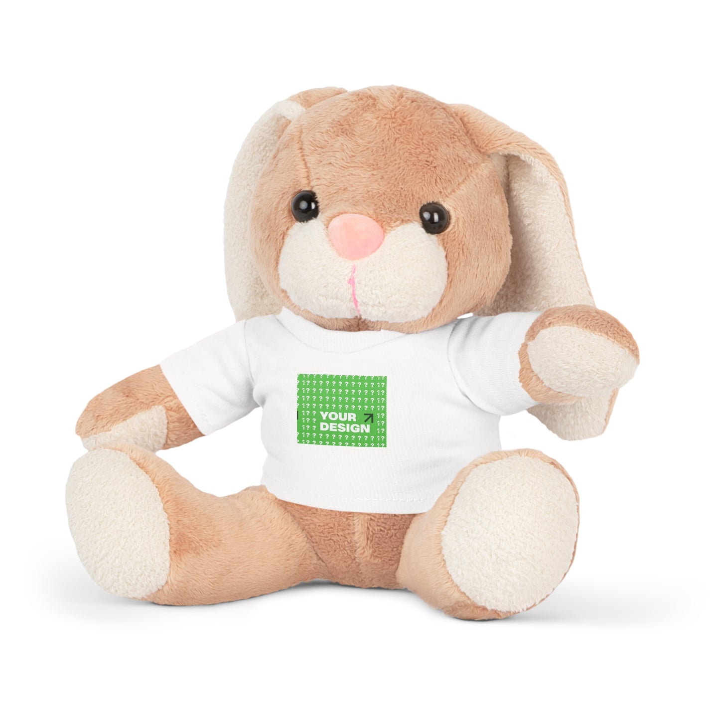 Personalized Plush Teddy Bear with Custom T-Shirt, Cuddly Companion, Gift for Kids, Nursery Decor, Birthday Present