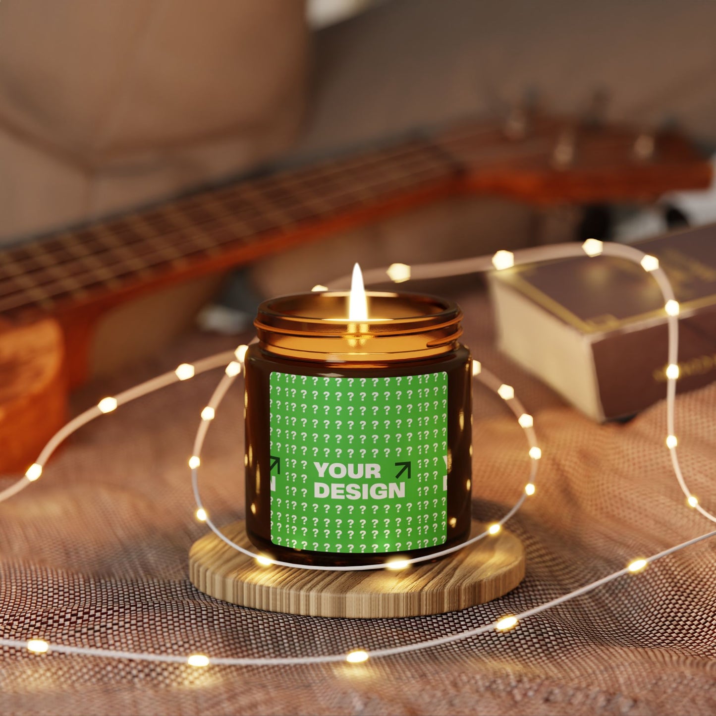 Customizable Scented Soy Candle, Eco-Friendly Aromatherapy Candle for Home Decor, Gift for Holidays, Relaxation, Wellness, Spa