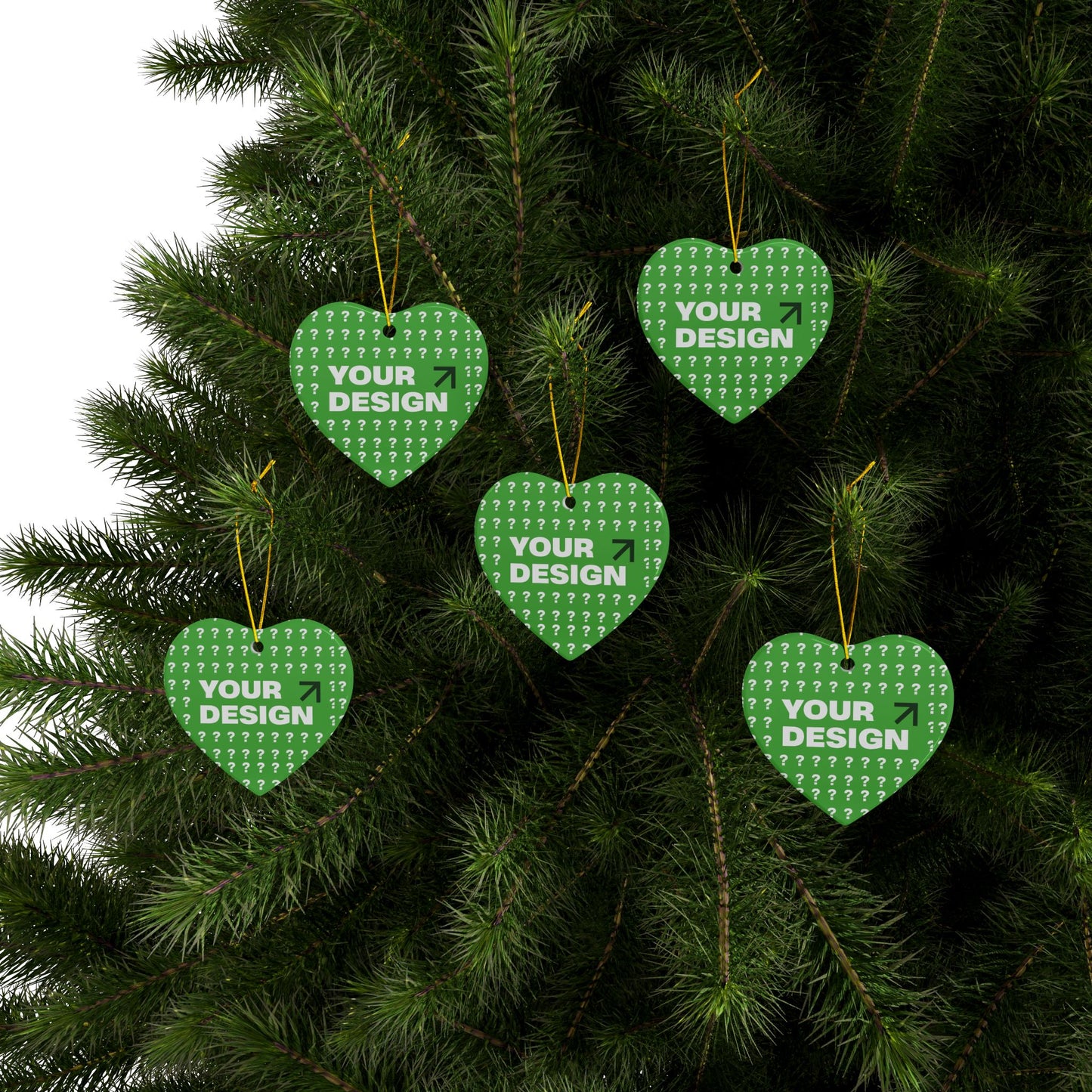 Personalized Ceramic Ornaments - Customizable Two-Sided Decor, Holiday Gifts, Family Keepsakes, Unique Christmas Decor, Custom Ornaments