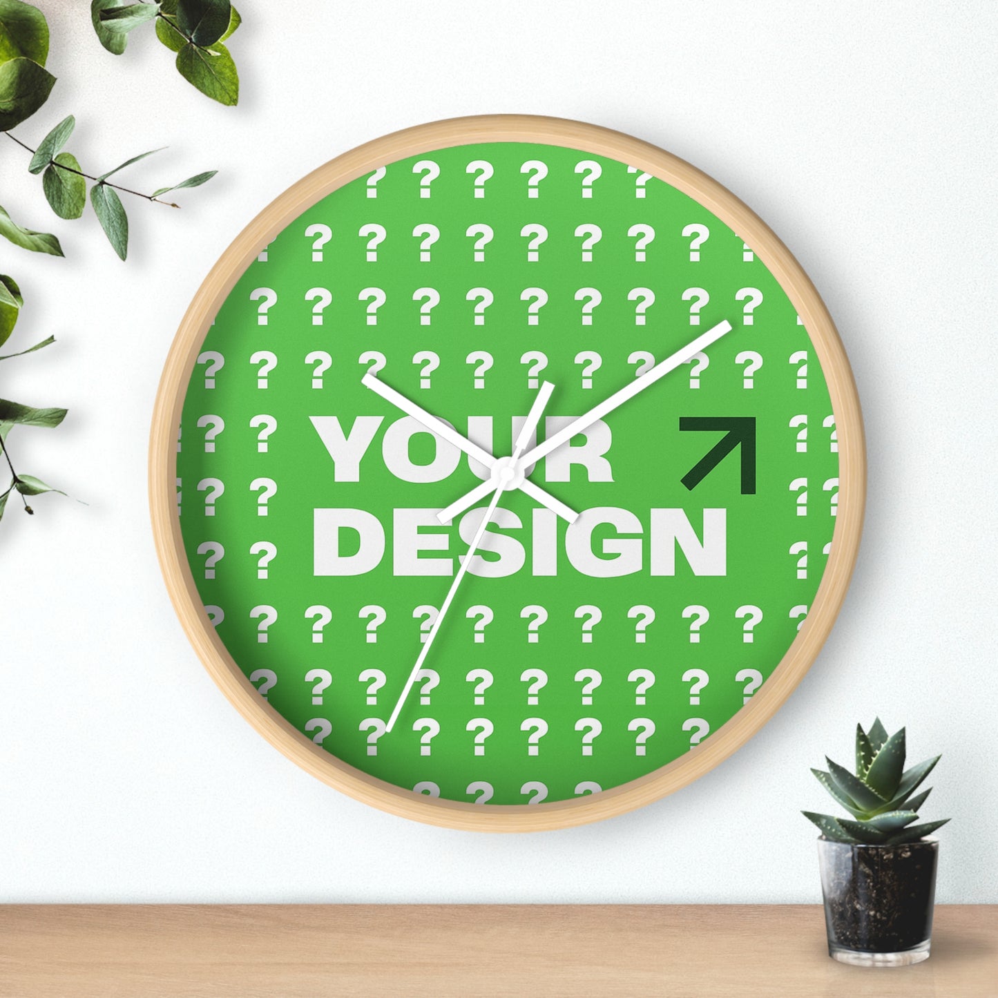 Customizable Modern Wall Clock for Home Decor, Unique Gift Idea, Stylish Timepiece, Personalized Clock, Home Accessories