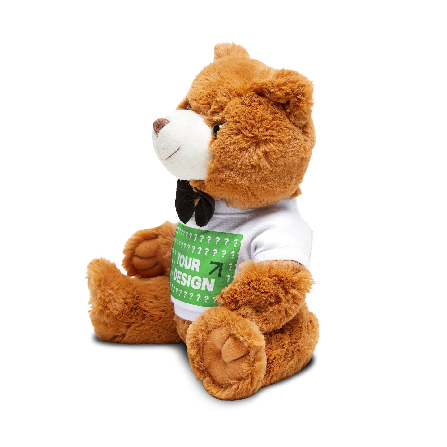 Customizable Teddy Bear Plush with T-Shirt - Personalized Gift, Nursery Decor, Birthday Surprise, Stuffed Animal, Kids' Toy