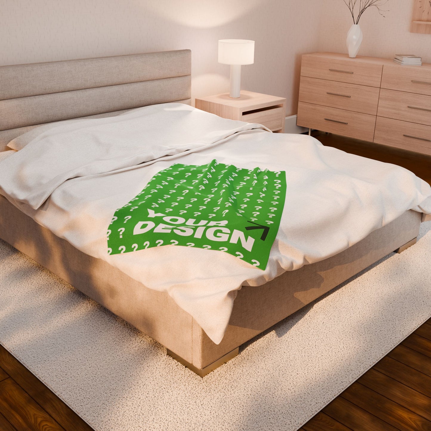 Cozy Custom Velveteen Plush Blanket, Personalized Throw Blanket, Warm Home Decor, Gift for Holidays, Couch Comfort