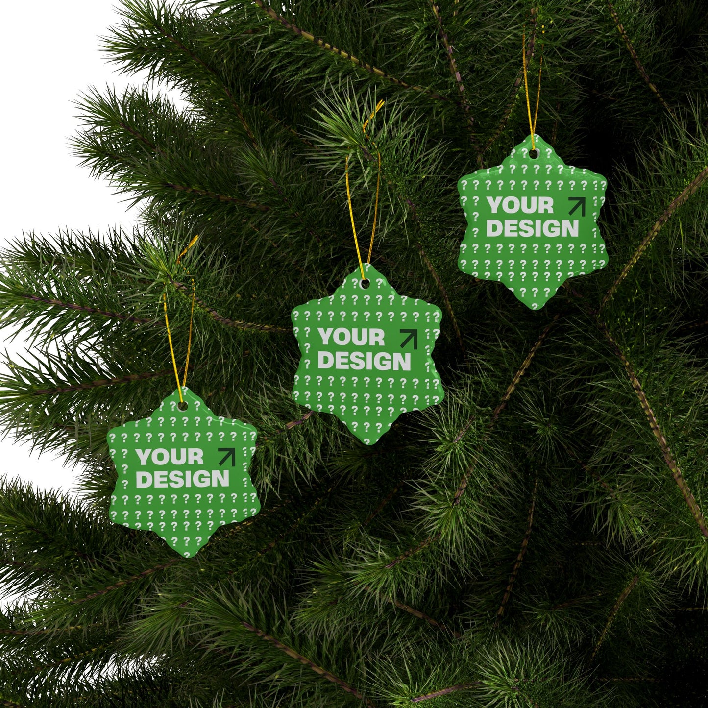 Personalized Ceramic Ornaments - Customizable Two-Sided Decor, Holiday Gifts, Family Keepsakes, Unique Christmas Decor, Custom Ornaments