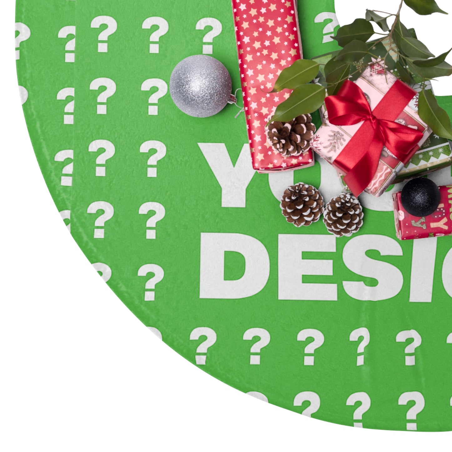 Custom Christmas Tree Skirt, Personalized Holiday Decor, Festive Tree Cover, Unique Gift for Home, Customizable Christmas Decor