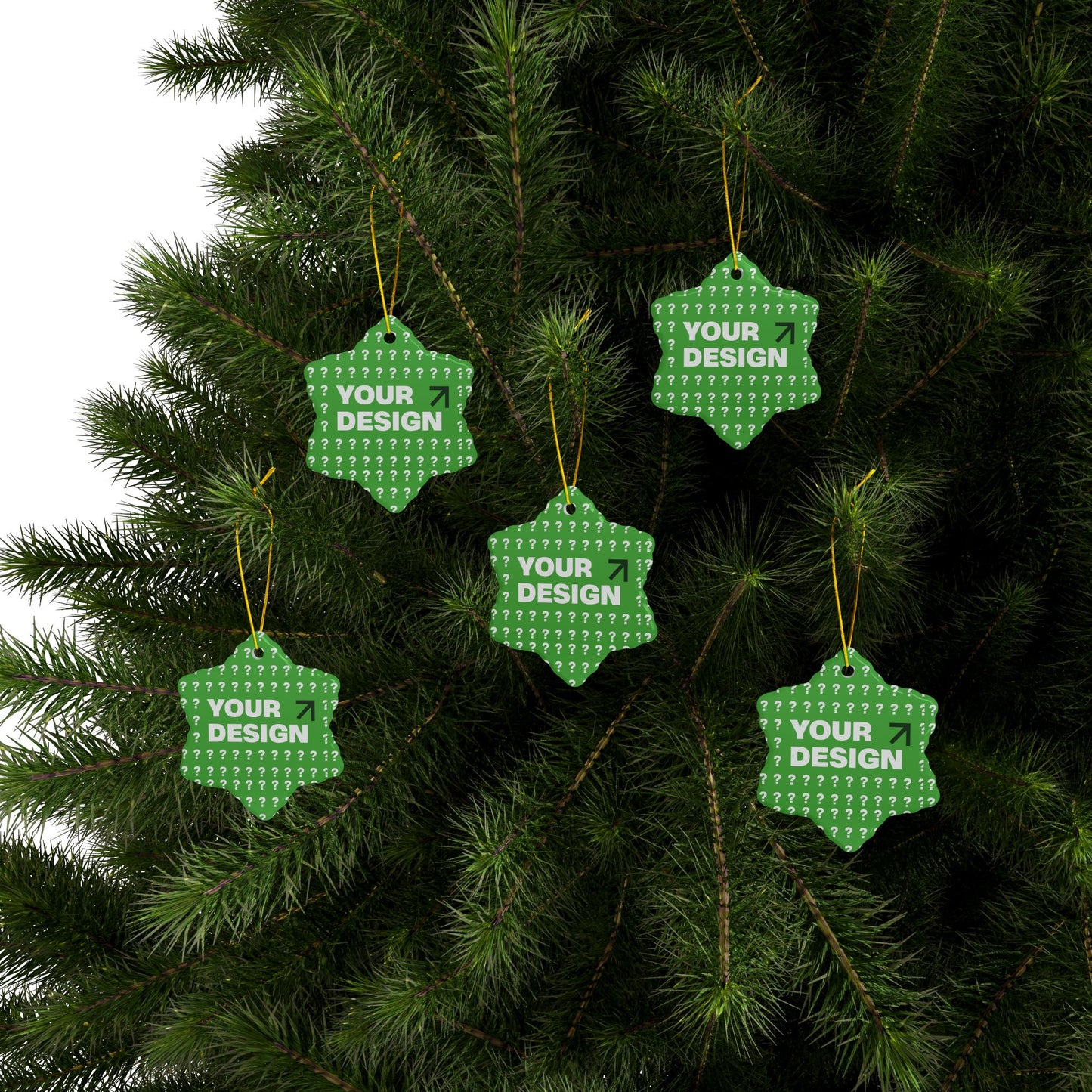 Personalized Ceramic Ornaments - Customizable Two-Sided Decor, Holiday Gifts, Family Keepsakes, Unique Christmas Decor, Custom Ornaments