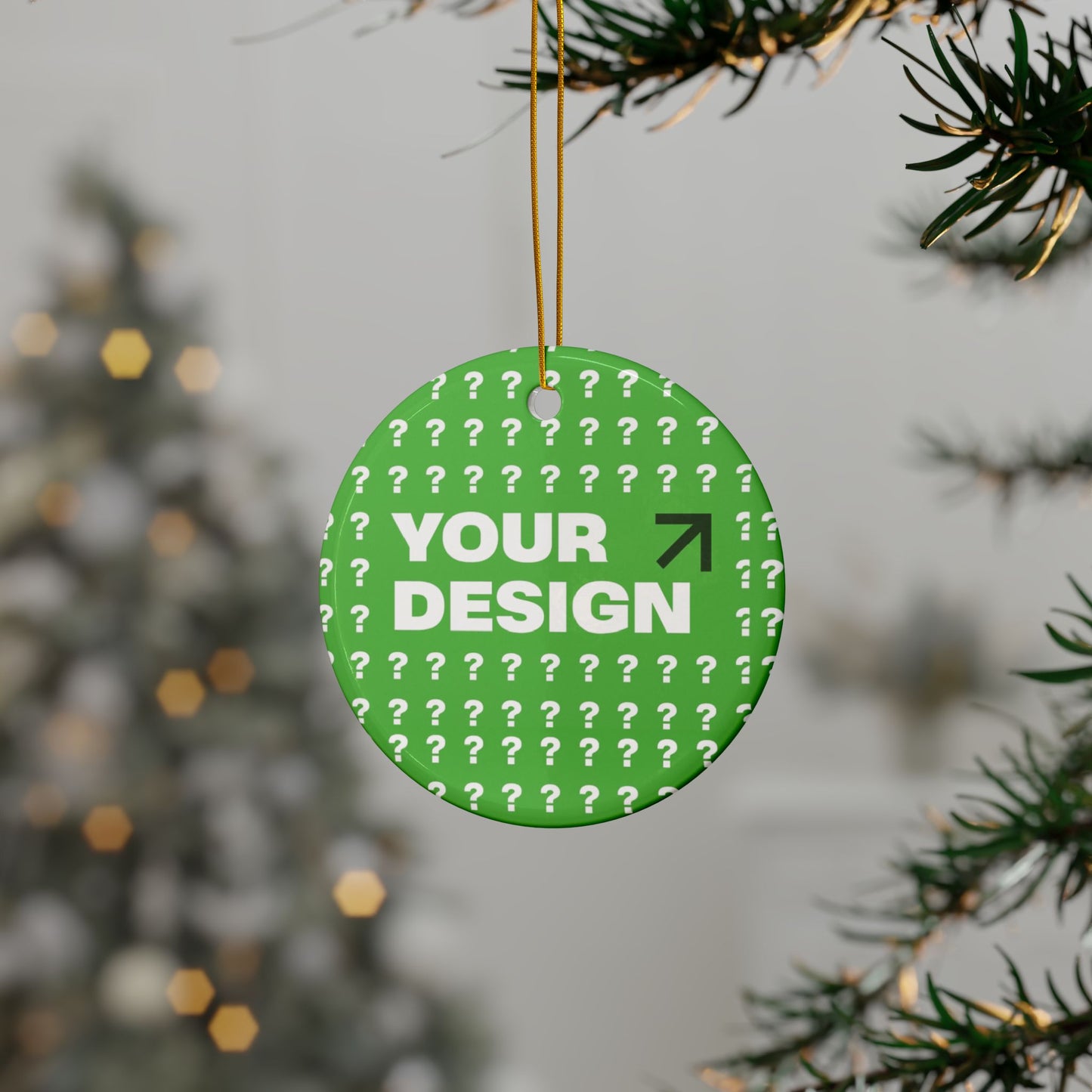 Personalized Ceramic Ornaments - Customizable Two-Sided Decor, Holiday Gifts, Family Keepsakes, Unique Christmas Decor, Custom Ornaments