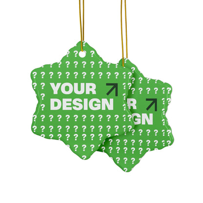 Personalized Ceramic Ornaments - Customizable Two-Sided Decor, Holiday Gifts, Family Keepsakes, Unique Christmas Decor, Custom Ornaments