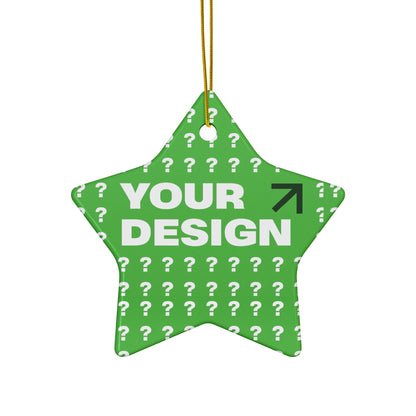 Personalized Ceramic Ornaments - Customizable Two-Sided Decor, Holiday Gifts, Family Keepsakes, Unique Christmas Decor, Custom Ornaments