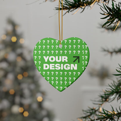 Personalized Ceramic Ornaments - Customizable Two-Sided Decor, Holiday Gifts, Family Keepsakes, Unique Christmas Decor, Custom Ornaments