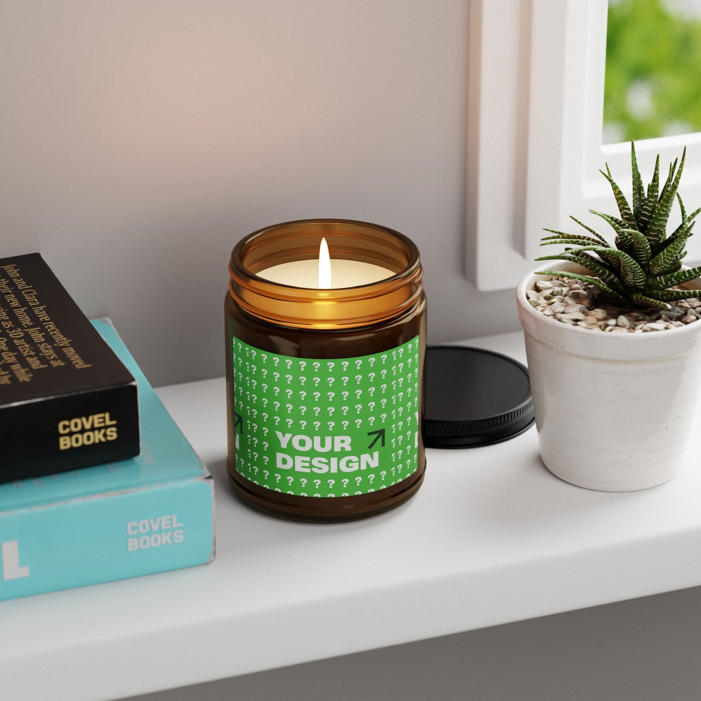 Customizable Scented Soy Candle, Eco-Friendly Aromatherapy Candle for Home Decor, Gift for Holidays, Relaxation, Wellness, Spa