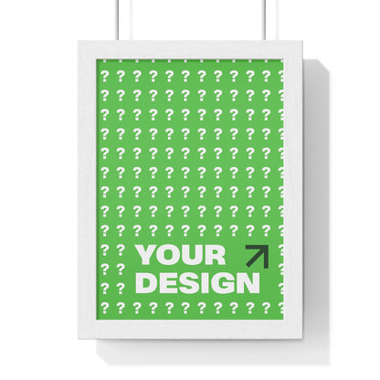 Customizable Vertical Framed Poster, Personalized Wall Art, Home Decor, Unique Gift, Office Inspiration, Creative Decor