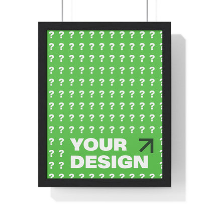 Customizable Vertical Framed Poster, Personalized Wall Art, Home Decor, Unique Gift, Office Inspiration, Creative Decor