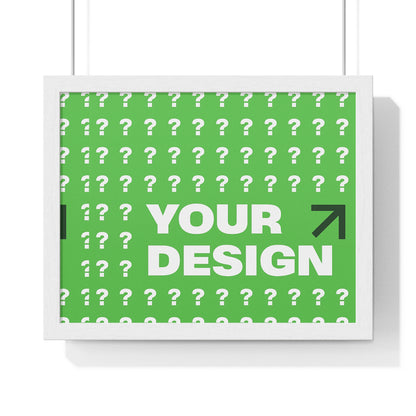 Personalized Horizontal Framed Poster – Custom Wall Art Gift for Home & Office | HolidayCustomGifts