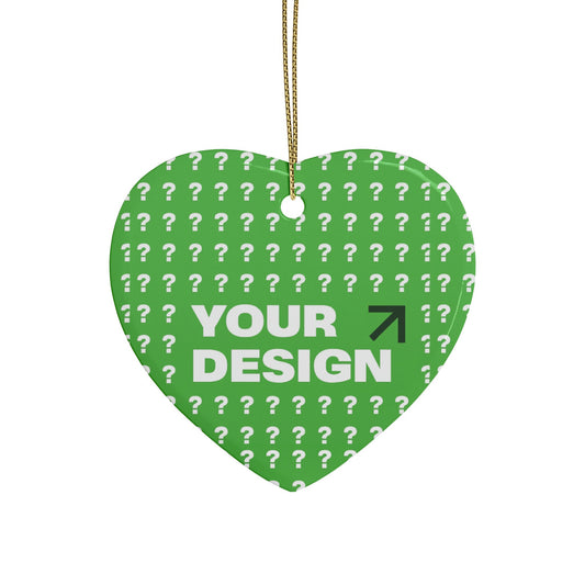 Heart-Shaped Ceramic Ornaments, Customizable Holiday Decorations, Personalized Gift Tags, Festive Tree Ornaments, Unique Home Decor