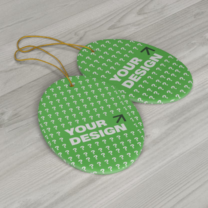 Customizable Ceramic Ornament - Unique Holiday Décor, Personalized Gift, Tree Decoration, Home Holiday Decoration, DIY Christmas Ornament