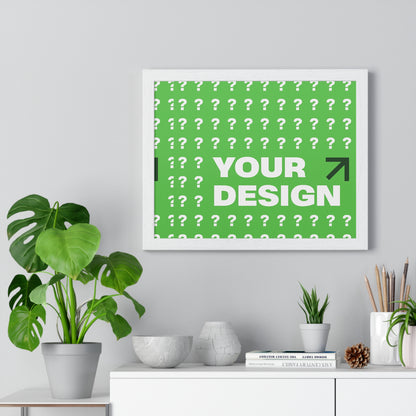 Personalized Horizontal Framed Poster – Custom Wall Art Gift for Home & Office | HolidayCustomGifts