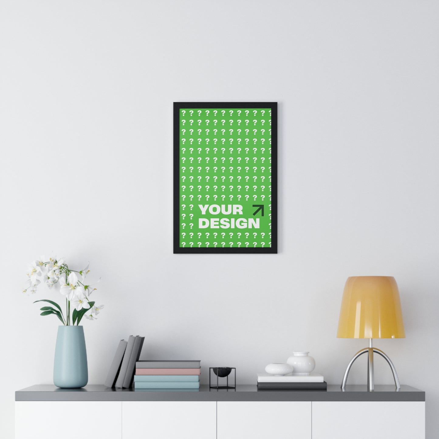 Customizable Vertical Framed Poster, Personalized Wall Art, Home Decor, Unique Gift, Office Inspiration, Creative Decor