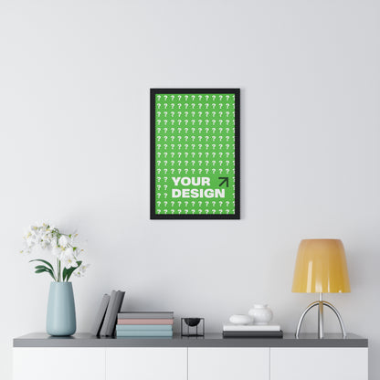 Customizable Vertical Framed Poster, Personalized Wall Art, Home Decor, Unique Gift, Office Inspiration, Creative Decor