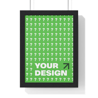 Customizable Vertical Framed Poster, Personalized Wall Art, Home Decor, Unique Gift, Office Inspiration, Creative Decor