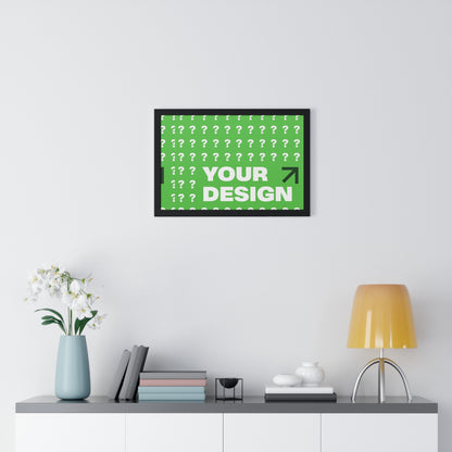 Personalized Horizontal Framed Poster – Custom Wall Art Gift for Home & Office | HolidayCustomGifts