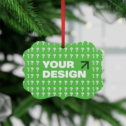 Custom Metal Ornament, Personalized Holiday Decor, Unique Gift for Christmas, Special Occasions, Home Decoration