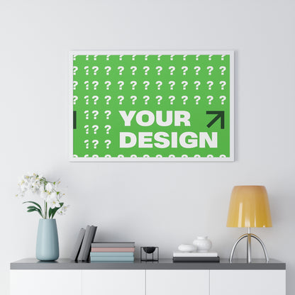 Personalized Horizontal Framed Poster – Custom Wall Art Gift for Home & Office | HolidayCustomGifts