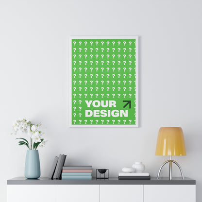 Customizable Vertical Framed Poster, Personalized Wall Art, Home Decor, Unique Gift, Office Inspiration, Creative Decor