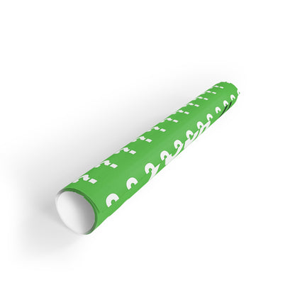 Custom Gift Wrapping Paper Roll, Fun Green Design, Perfect for Birthdays, Holidays, and Special Occasions
