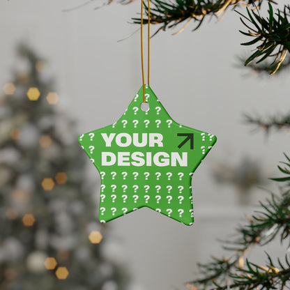 Personalized Ceramic Ornaments - Customizable Two-Sided Decor, Holiday Gifts, Family Keepsakes, Unique Christmas Decor, Custom Ornaments