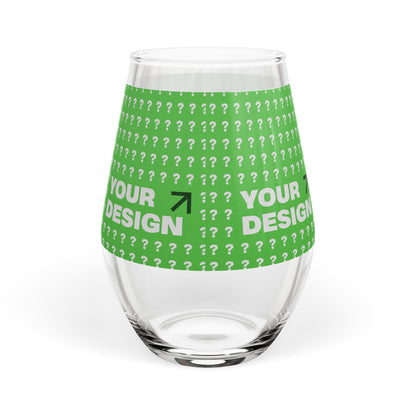 Custom Stemless Wine Glass - Personalized Gift for Wine Lovers, Great for Weddings, Birthdays, Housewarming, and Special Occasions