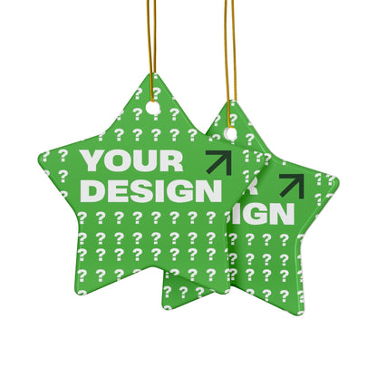 Personalized Ceramic Ornaments - Customizable Two-Sided Decor, Holiday Gifts, Family Keepsakes, Unique Christmas Decor, Custom Ornaments