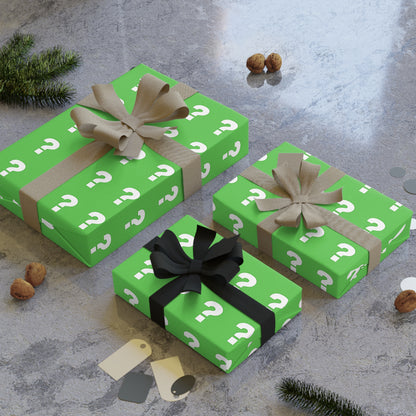 Custom Gift Wrapping Paper Roll, Fun Green Design, Perfect for Birthdays, Holidays, and Special Occasions