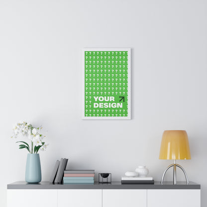 Customizable Vertical Framed Poster, Personalized Wall Art, Home Decor, Unique Gift, Office Inspiration, Creative Decor