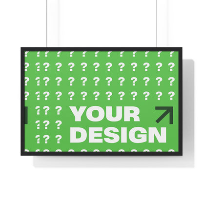 Personalized Horizontal Framed Poster – Custom Wall Art Gift for Home & Office | HolidayCustomGifts