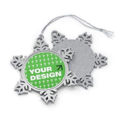 Custom Pewter Snowflake Ornament for Holidays, Personalize for Christmas Decor, Winter Gift, Festival Keepsake, Handmade Gift, Tree [...]