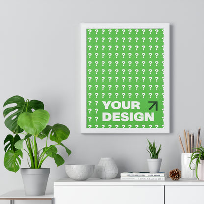 Customizable Vertical Framed Poster, Personalized Wall Art, Home Decor, Unique Gift, Office Inspiration, Creative Decor