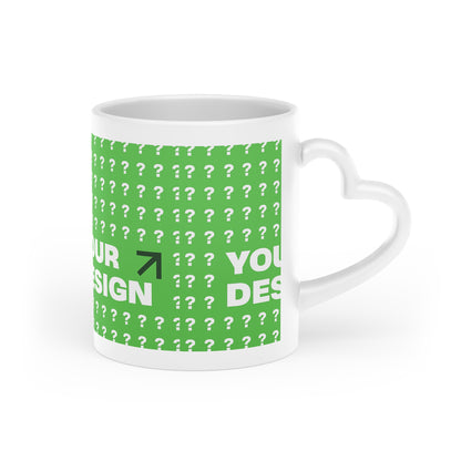 Heart-Shaped Coffee Mug, Valentine's Day Gift, Customizable Mug, Cute Drinkware, Personalized Kitchen Decor, Unique Gift Idea