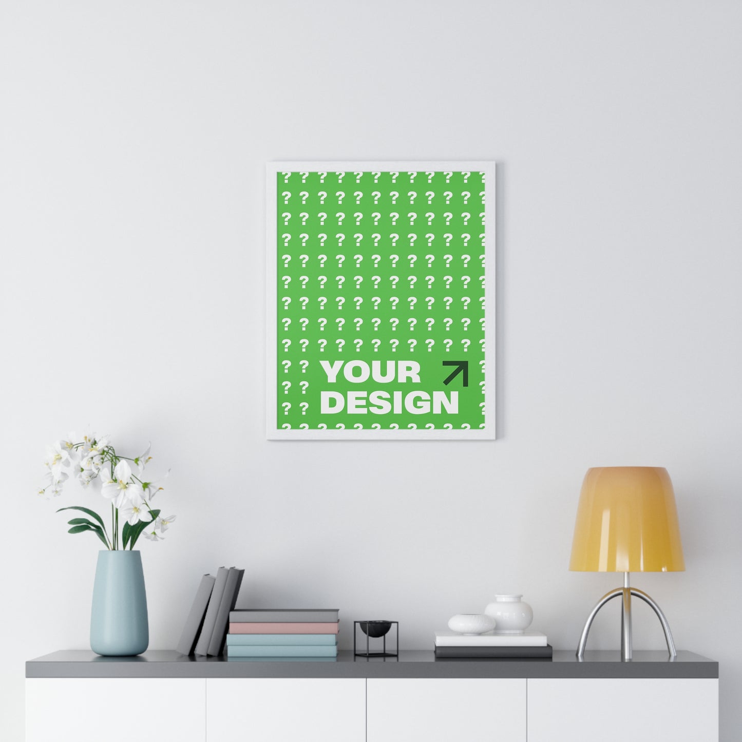 Customizable Vertical Framed Poster, Personalized Wall Art, Home Decor, Unique Gift, Office Inspiration, Creative Decor