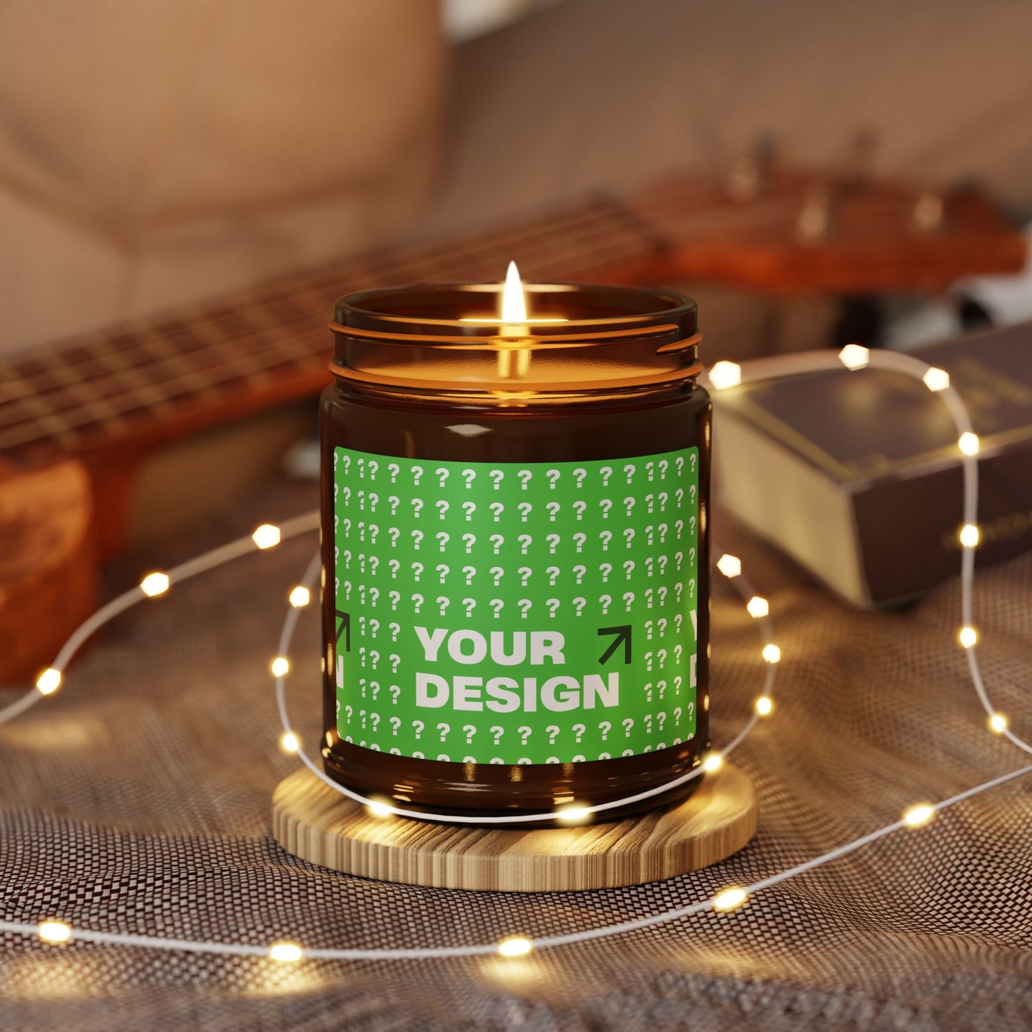 Customizable Scented Soy Candle, Eco-Friendly Aromatherapy Candle for Home Decor, Gift for Holidays, Relaxation, Wellness, Spa