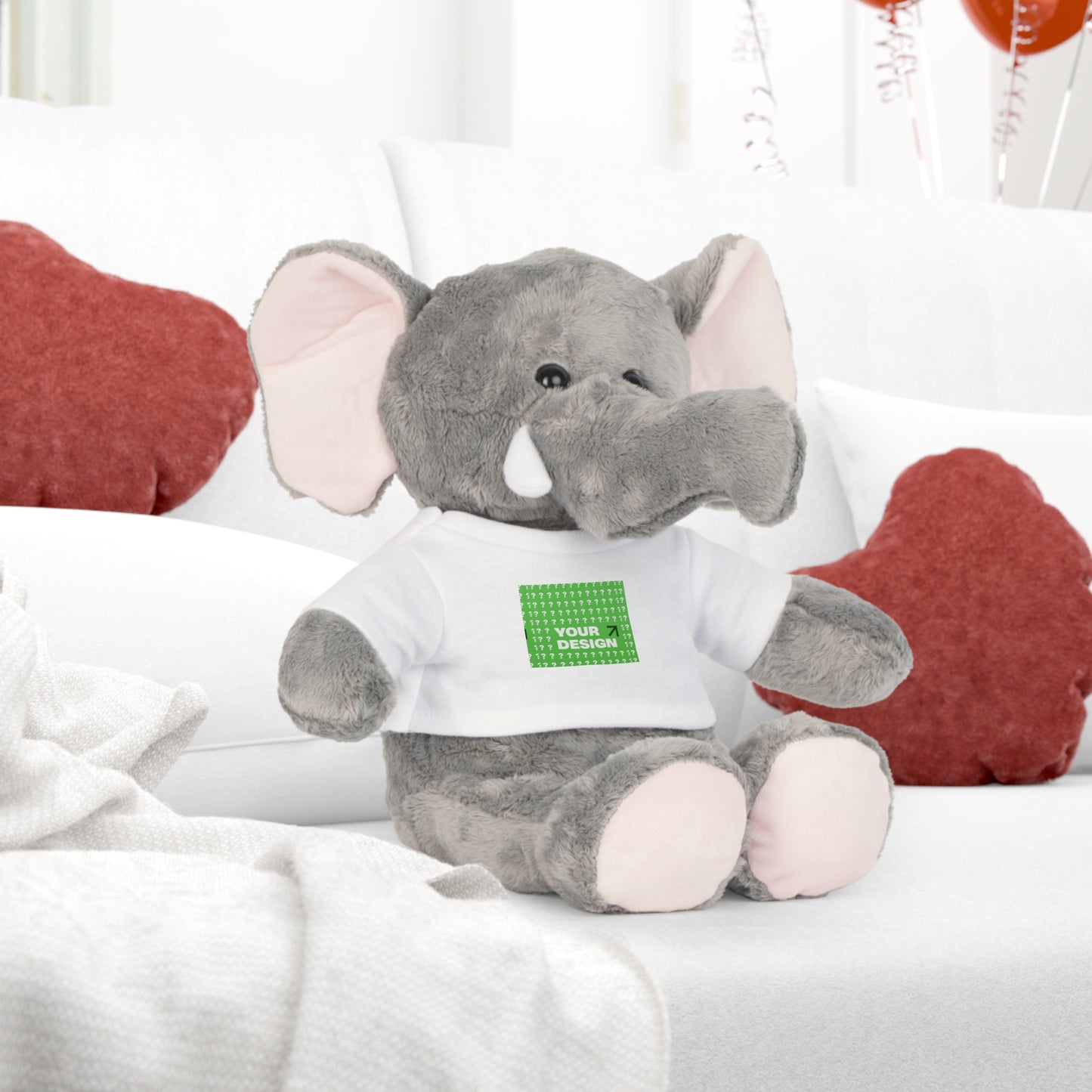 Personalized Plush Teddy Bear with Custom T-Shirt, Cuddly Companion, Gift for Kids, Nursery Decor, Birthday Present