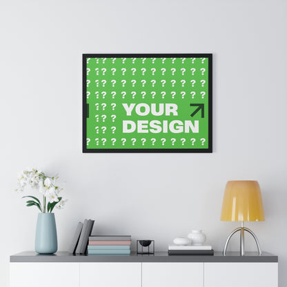 Personalized Horizontal Framed Poster – Custom Wall Art Gift for Home & Office | HolidayCustomGifts