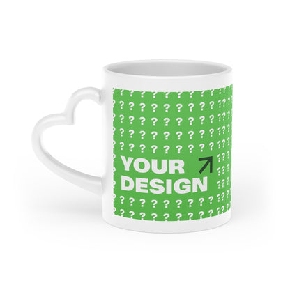 Heart-Shaped Coffee Mug, Valentine's Day Gift, Customizable Mug, Cute Drinkware, Personalized Kitchen Decor, Unique Gift Idea