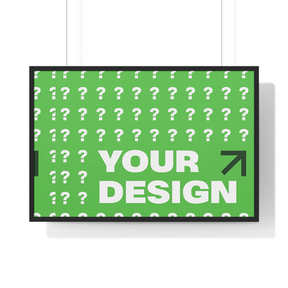 Personalized Horizontal Framed Poster – Custom Wall Art Gift for Home & Office | HolidayCustomGifts