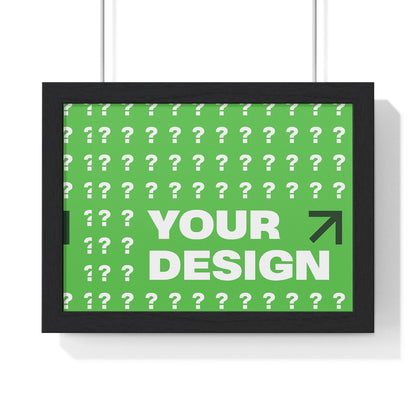 Personalized Horizontal Framed Poster – Custom Wall Art Gift for Home & Office | HolidayCustomGifts