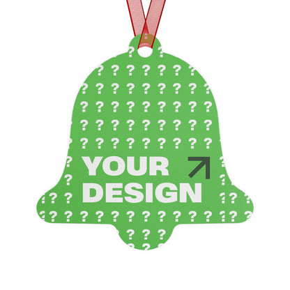 Custom Bell Ornaments for Personalized Celebrations, Holiday Decor, Unique Gifts, Personalized Ornaments, DIY Ornaments, Green Bell Design
