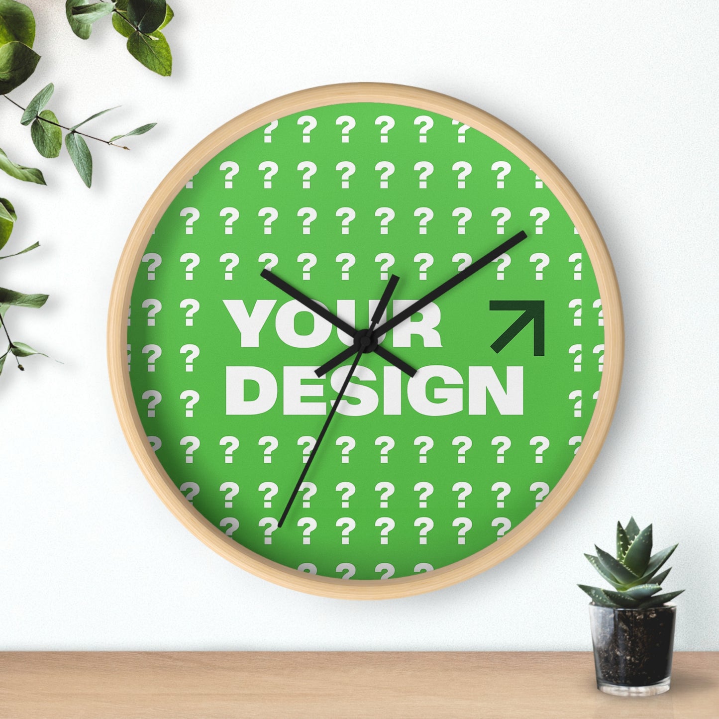 Customizable Modern Wall Clock for Home Decor, Unique Gift Idea, Stylish Timepiece, Personalized Clock, Home Accessories