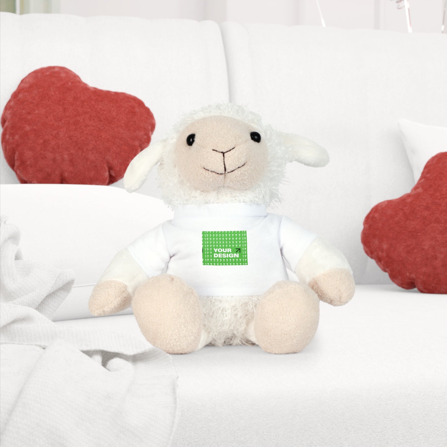 Personalized Plush Teddy Bear with Custom T-Shirt, Cuddly Companion, Gift for Kids, Nursery Decor, Birthday Present