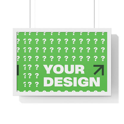 Personalized Horizontal Framed Poster – Custom Wall Art Gift for Home & Office | HolidayCustomGifts